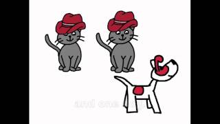 Plural Regular Song  quot2 Hats 2 Cats and 1 Dogquot  Rockin English [upl. by Nellie]