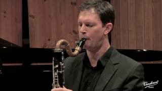 Marc Eychenne Sonata for bass clarinet amp piano  2nd movement [upl. by Yrrac]