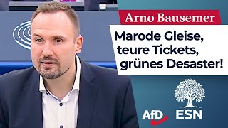 Marode Gleise teure Tickets grünes Desaster – Arno Bausemer AfD [upl. by Iraj]