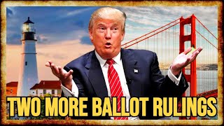 Trump KICKED OFF Maine Ballot KEPT ON California Ballot [upl. by Undry]