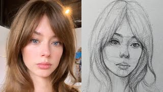 The Loomis Method A Beginners Guide to Portrait Drawing FarjanaDrawingAcademydrawingtutorial20 [upl. by Ellatsyrc]