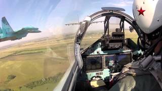 Aerobatics Su 27SM and Su 34 GoPro cameras [upl. by Catt]