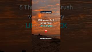 5 signs your Crush Likes you Back  Crush Facts and Love Facts shorts [upl. by Neeruan320]