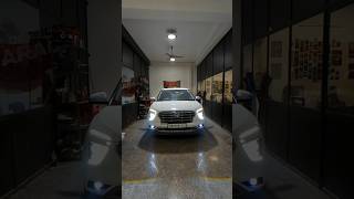 Hyundai AlcazarCreta headlights upgraded  Change trio led to Projector  Low visibility solution [upl. by Irehj]