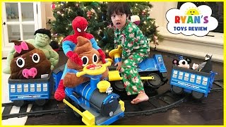 POWER WHEELS Ride On Train With Tracks for Kids Playtime 6V Express Train Toy Videos for Children [upl. by Lehpar]