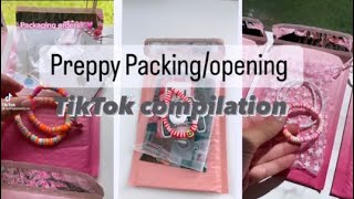 Preppy packagingopening 💗🌴  TikTok compilation  5 [upl. by Greyso]