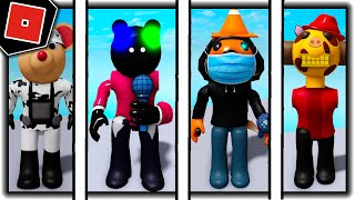 How to get SKIPPA TRIPLE TROUBLE BLACK IMPOSTER SELEVER BADGES in PIGGY RP X FUNK  Roblox [upl. by Yenettirb]