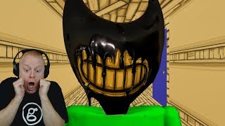 THE INK DEMON IS BALDI  BALDIS BASICS  BENDY AND THE INK MACHINE MOD  ESCAPE SUCCESSFUL [upl. by Akinehs]