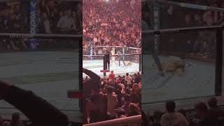 UFC 296  Emmett Knocks Out Mitchell  Fan Cam Footage [upl. by Machute775]