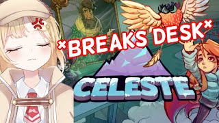 Amelia Watson Plays Celeste Rage Edition  Hololive Clips [upl. by Aierbma]