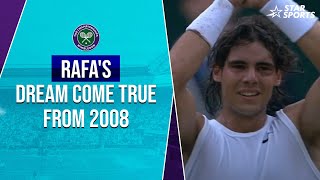 Rafael Nadals unforgettable 2008 Wimbledon triumph  Wimbledon2024 [upl. by Aeirdna]