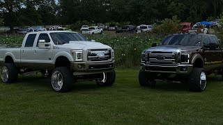 Higbee truck show burnout content Insane chaos [upl. by Ydnab526]