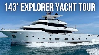 Touring a BRAND NEW 143 Explorer Yacht  Canados Oceanic 143 TriDeck SuperYacht Walkthrough [upl. by Lenard]