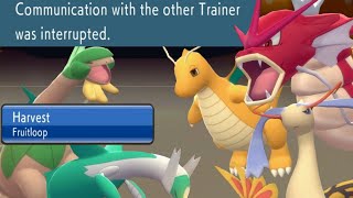 Harvest Dragon Dance Tropius Makes Opponent Rage Quit Pokemon BDSP OU WiFi Battle [upl. by Nylatsyrc]