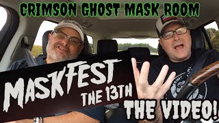 MASK FEST 2024 CINCINNATI OH • Crimson Ghost Mask Room • Halloween Mask Convention [upl. by Akined]