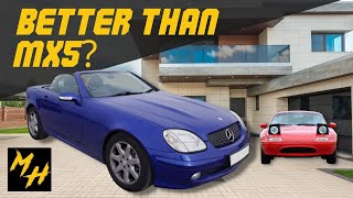 Mercedes SLK vs MX5 The Better Value Roadster Why you Should buy one Instead of a Mazda Miata [upl. by Gaston]