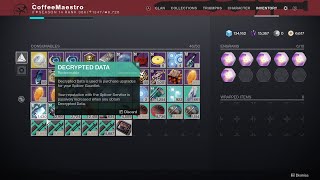 HOW TO GET DECRYPTED DATA  DESTINY 2 [upl. by Eissert]