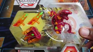 BAKUGAN ARMORED ALLIANCE PYRUS DRAGONOID ULTRA AND MAGMA BLASTER UNBOXING [upl. by Aynor]