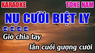 Nụ Cười Biệt Ly Karaoke Tone Nam  Bbm  Karaoke 9999  Beat Mới [upl. by Anirdua]