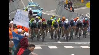 BINIAM GIRMAY WINS THE SPRINT FOR SECOND PLACE  BRUSSELS CLASSIC [upl. by Luci]