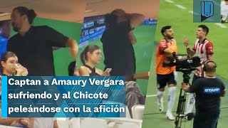 🚨Captan a Amaury Vergara sufriendo y al Chicote Calderón peleándose con la afición ❌ I Chivas [upl. by Laurentium830]