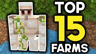 TOP 15 Farms for Minecraft Bedrock 121 2024 [upl. by Raseta]