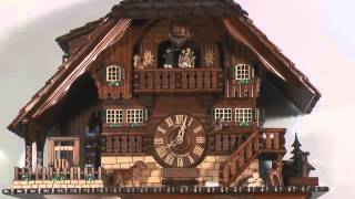 Cuckoo Clock 8daymovement ChaletStyle 58cm by Anton Schneider [upl. by Egwin354]