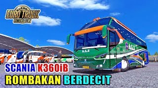 SCANIA KO BERDECIT BODO AMAT V BUS ALS SR2 XHD PRIME SCANIA K360iB [upl. by Anieral]