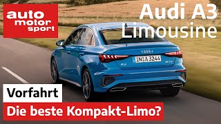 Audi A3 Limousine 2020 Die beste Alternative im Segment – FahrberichtReview  auto motor sport [upl. by Hannala]