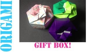 Easy Origami Hexagon Box Lid Ver 1 Modular 2 Unit Tutorial [upl. by Oicnerolf860]