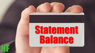 Credit Card Statement Balance Explained FAST Payment Basics 24 [upl. by Ynittirb790]