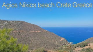 Flight to Agios Nikolaos beach Crete Greece [upl. by Pammy]