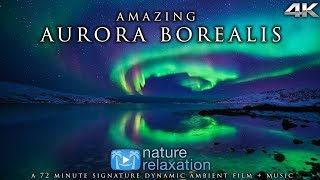 RealTime Northern Lights in 4K  Healing Music  Alaskas Auroras  Nature Relaxation Film [upl. by Chace307]