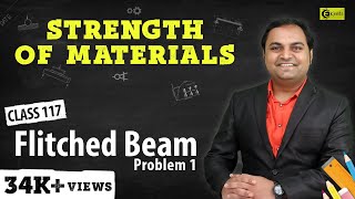 Flitched Beam  Problem 1  Stresses in Beams  Strength of Materials [upl. by Eiruam]