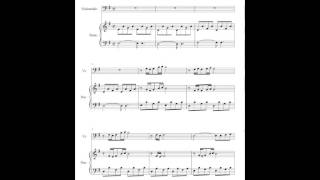 Comptine Dun Autre ete From quotAmeliequot Cello and Piano Sheet Music [upl. by Erdda]