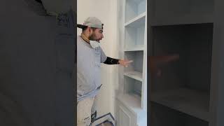 Spraying cabinets diypainting construction pinturapaisaje drywall [upl. by Dis]