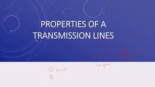 Transmission Line Properties  Signal Integrty  HSD [upl. by Alfie]