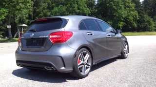 Mercedes A45 AMG Start Up Acceleration 0100 Sound [upl. by Aisyat]