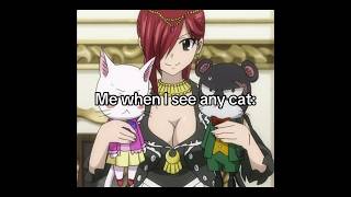 Erza Scarlet Surprises Millianna With Cats  Fairy Tail anime [upl. by Trautman]