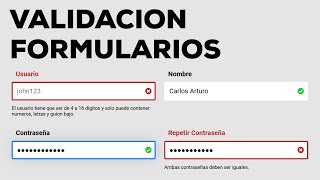 Aprende a Validar Formularios con Javascript y Expresiones Regulares [upl. by Rus]
