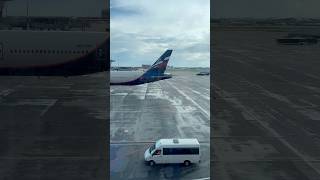 Sheremetyevo airport moscow russia flight plane travel ytshorts viralvideo video reel yt [upl. by Weihs]