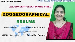 Zoogeographical Realms B Sc 2nd Year Zoologybsczoology zoogeographical Distribution of animals [upl. by Deenya]