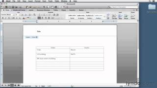 Setting up a two column script in Word [upl. by Esyak]