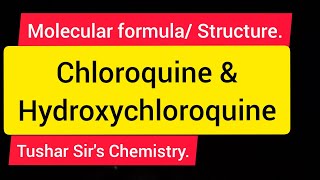 Structure of Naphthalene Quinoline 4 Aminoquinoline  Chloroquine  Hydroxychloroquine [upl. by Aimar446]