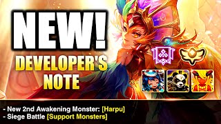 NEW 2A IS COMING amp Amazing Updates To Siege  Summoners War Devs Note v850 [upl. by Nwahsyt]