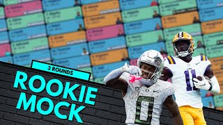 2024 Rookie 3 Round Mock Draft Predicting the Future Stars [upl. by Aivlis]