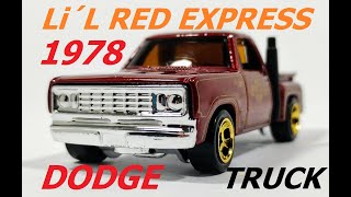 Dodge Li´l Red Express Truck 1978 hotwheels diecast dodge truck matchbox hotwheelscollector [upl. by Reprah]