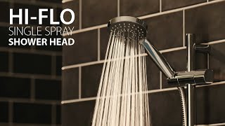 Triton Universal Fitting Shower Heads  Eva Hiflow Single Spray Pattern [upl. by Naneek]