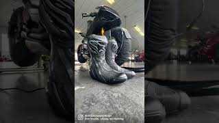 Alpinestars NEW Supertech R boots 👀🖤 alpinestars supertech trackday shorts [upl. by Flori]