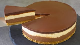 No Bake Peanut Butter Chocolate Cheesecake [upl. by Ballard]